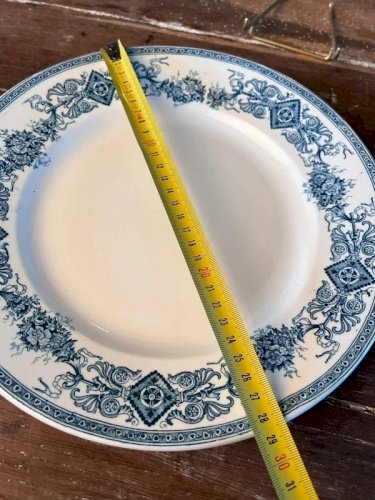 Plat rond Longwy modèle Mansard