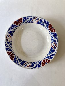 Plat rond, Sarreguemines, modèle Robinson
