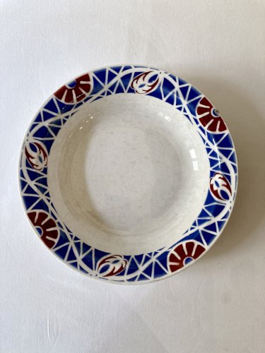Plat rond, Sarreguemines, modèle Robinson