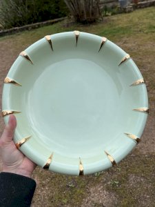 Antique ceramic salt dish