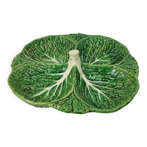 Plat / serviteur Feuille de choux barbotine