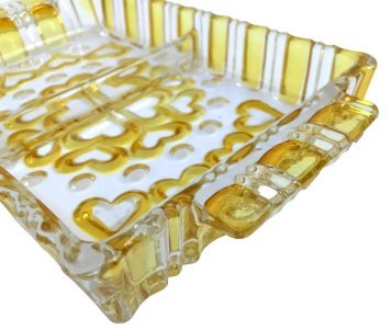 Plat serviteur  Verre coloré 