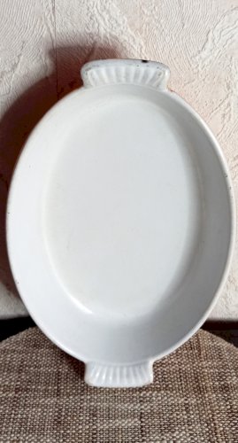 Plat vintage DRU 28 en fonte émaillée orange – Made in Holland – Années 1970 – Pièce rare et robuste