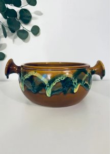 Plat Vintage Vallauris - Décor Écume Années 50/60