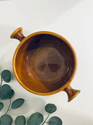 Plat Vintage Vallauris - Décor Écume Années 50/60