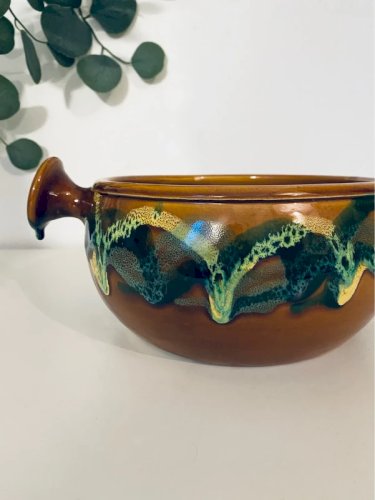 Plat Vintage Vallauris - Décor Écume Années 50/60