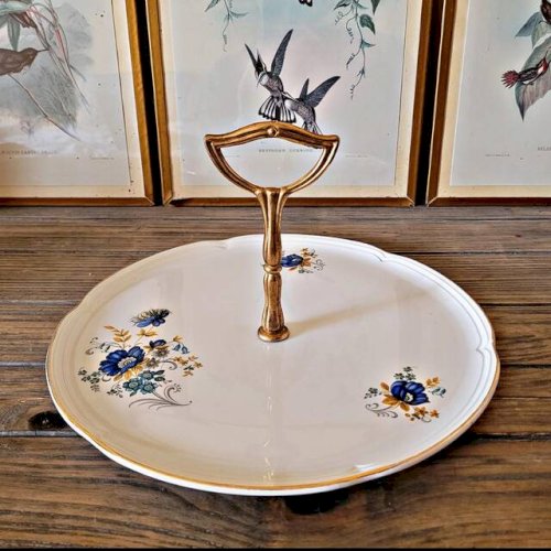 Plateau à fromage Moulin des Loups Volubilis, fleurs bleues