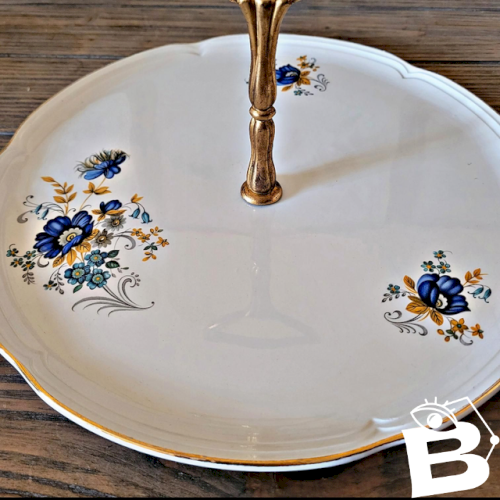 Plateau à fromage Moulin des Loups Volubilis, fleurs bleues