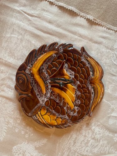 Plateau à fromage ou petits fours Vallauris vintage