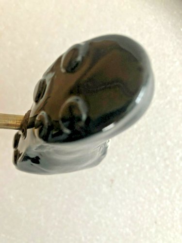 plateau à fromages apéro  céramique marron vintage football ballon sport humour