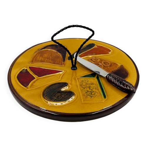 Plateau à Fromages avec couteau Vallauris