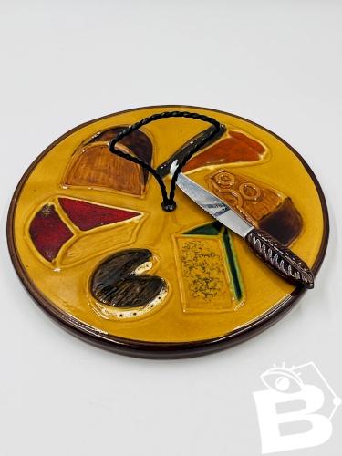 Plateau à Fromages avec couteau Vallauris