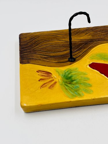 Plateau à fromages carré avec couteau Vallauris