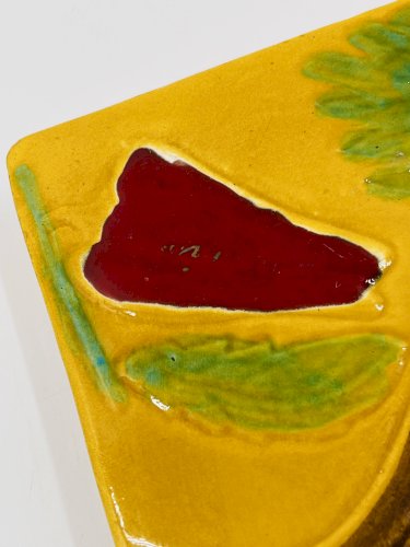 Plateau à fromages carré avec couteau Vallauris