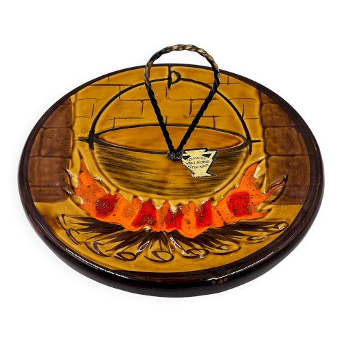 Plateau à fromages décor chaudron Vallauris