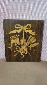 PLATEAU DE MARQUETERIE STYLE LOUIS XVI