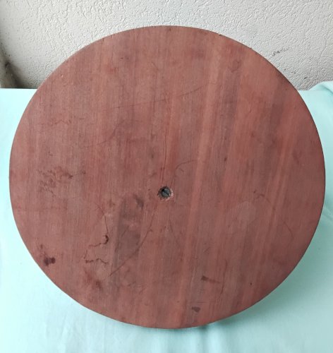 Plateau en bois tête africaine