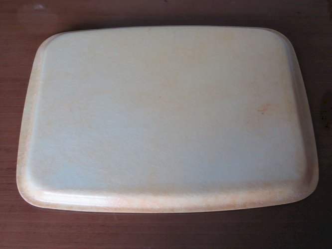 PLATEAU EN FIBRE DE VERRE  LE VAR  ANNEES 60 70 VINTAGE