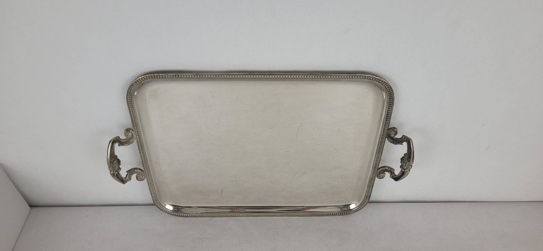 Plateau en métal argenté Louis XV - Georges Delahaye