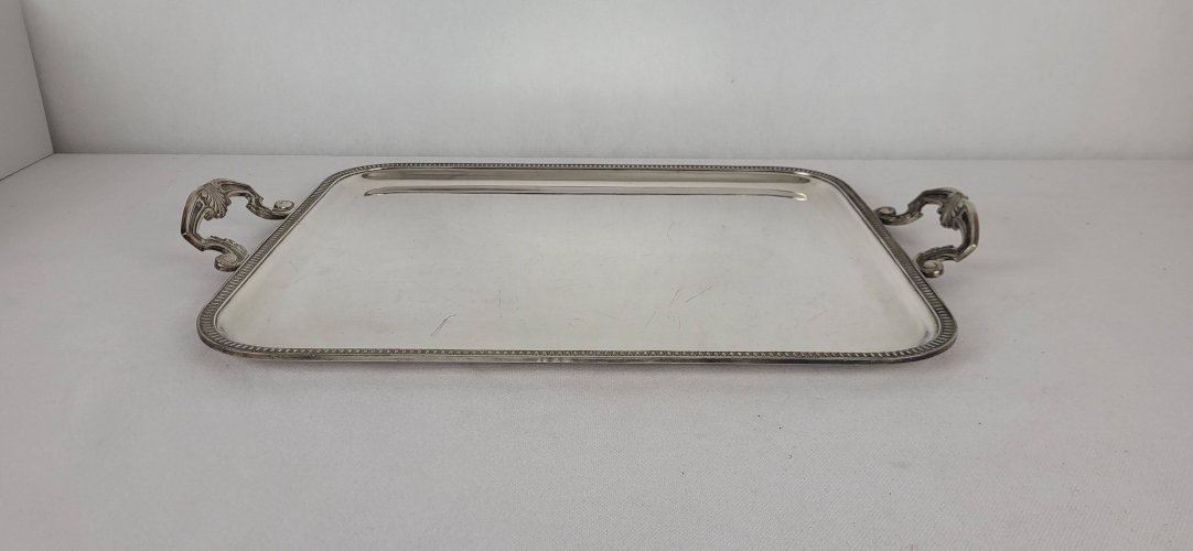 Plateau en métal argenté Louis XV - Georges Delahaye