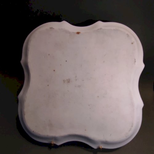 Plateau en porcelaine de Paris, décor avec Madame Dubarry