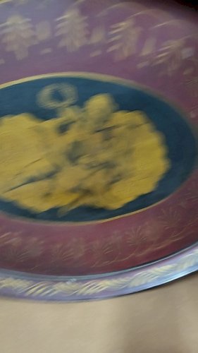 PLATEAU EN TOLE PEINT