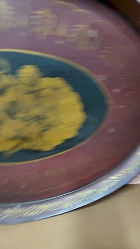 PLATEAU EN TOLE PEINT