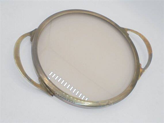 Plateau en verre fumé