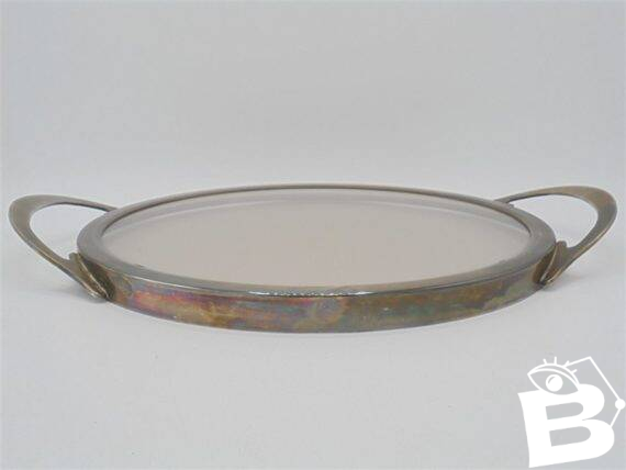 Plateau en verre fumé