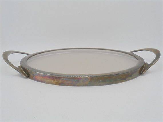 Plateau en verre fumé