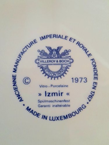Plateau Izmir de Villeroy et Boch 70s