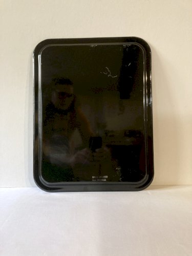 Plateau Jostovo en métal peint, motifs fleurs, Made in USSR