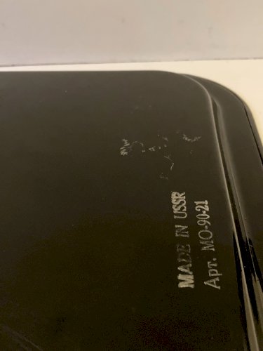 Plateau Jostovo en métal peint, motifs fleurs, Made in USSR