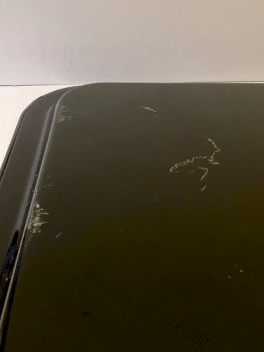 Plateau Jostovo en métal peint, motifs fleurs, Made in USSR