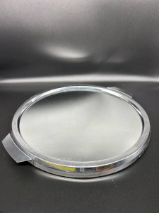 plateau miroir  art déco en chrome