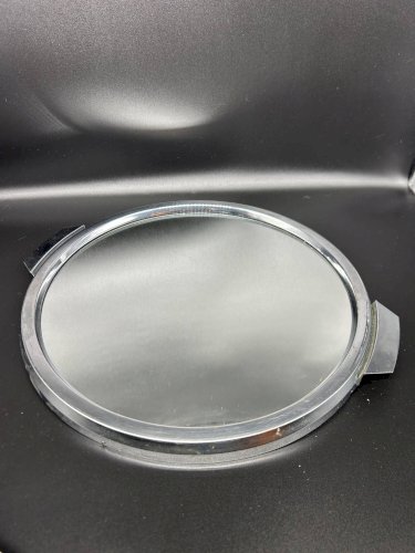 plateau miroir  art déco en chrome