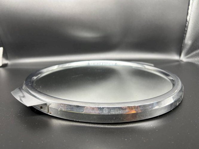 plateau miroir  art déco en chrome