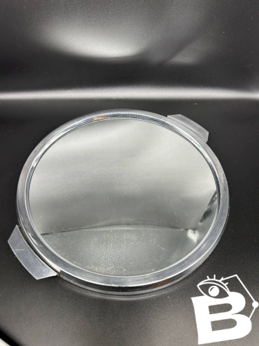 plateau miroir  art déco en chrome