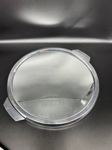 plateau miroir  art déco en chrome