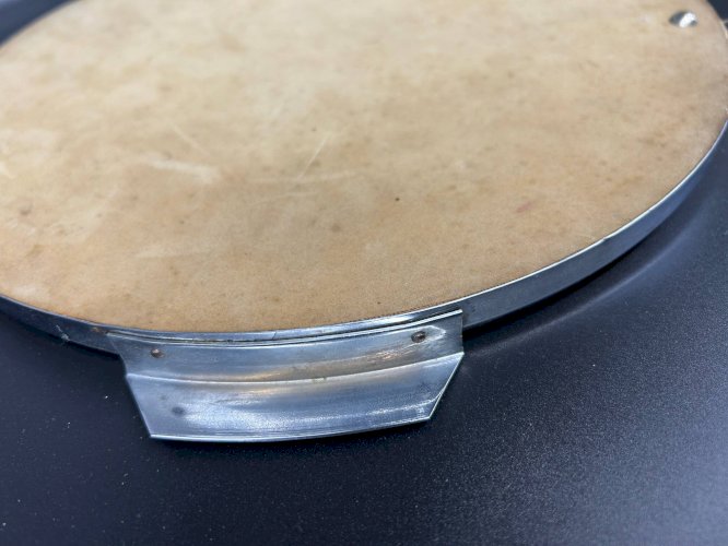 plateau miroir  art déco en chrome