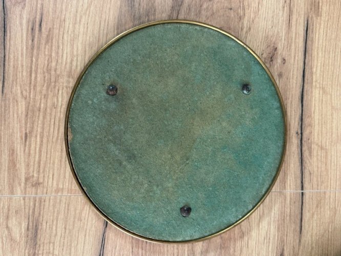 Plateau miroir doré vintage