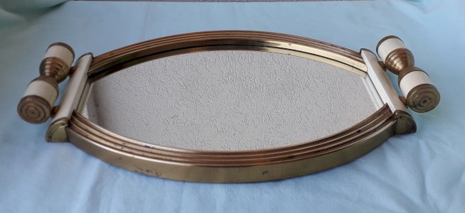 Art Deco style mirrored tray