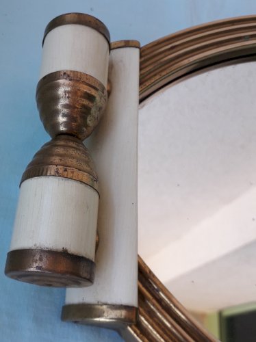 Plateau miroir style Art Déco