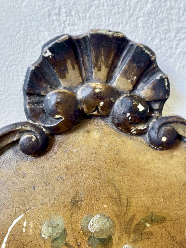 Plateau napoléon III en bois peint, entre 1860 et 1880