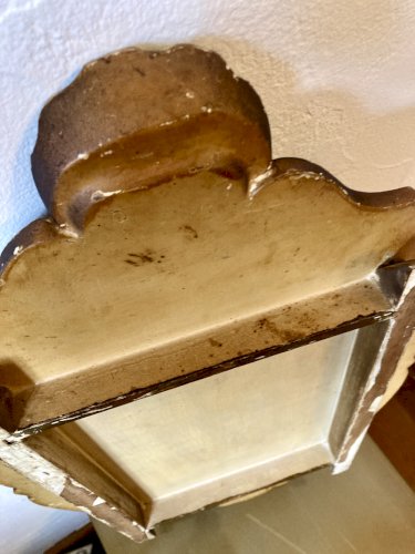 Plateau napoléon III en bois peint, entre 1860 et 1880