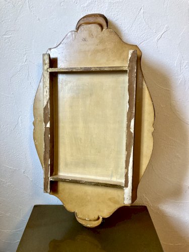 Plateau napoléon III en bois peint, entre 1860 et 1880