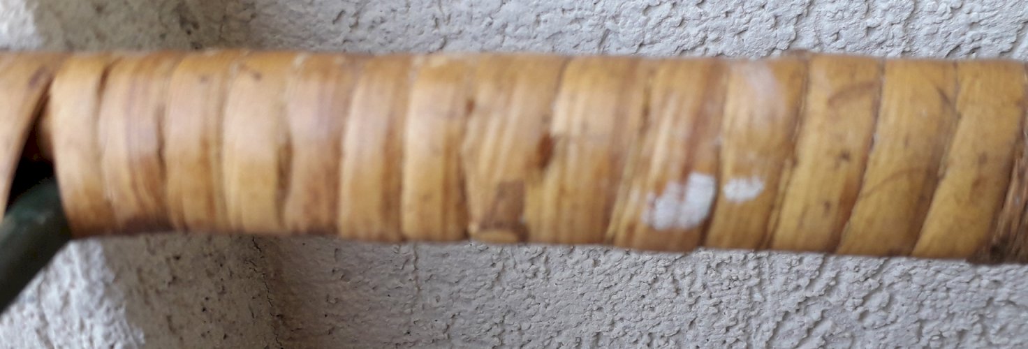 Plateau rotin et métal