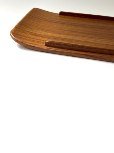 Plateau scandinave vintage en teck Söwe Konst – Suède, années 60