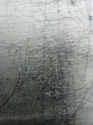 Plateau vintage en étain 