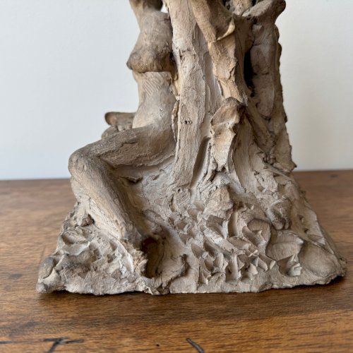 Plâtre d'atelier par Ch. Filleul représentant un couple à l'Antique XXe M3506